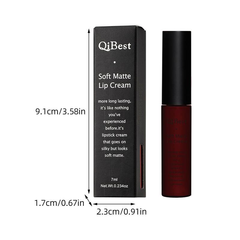 Matte Liquid Lipstick, 1 Count Long Lasting Easy Coloring Lipstick, Velvet Matt Finish Lip Gloss, Girls and Women Makeup Accessories, Valentine's Day Gift 1