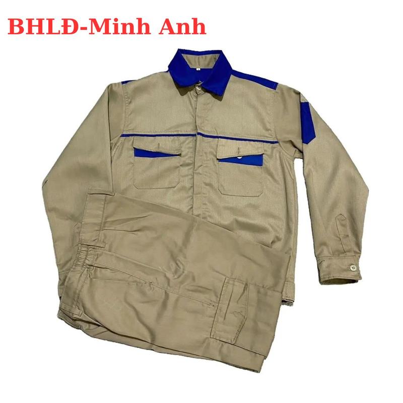 Bộ quần áo bảo hộ lao động M11 Nam Menswear - Nữ Có Túi Hộp Có Cổ