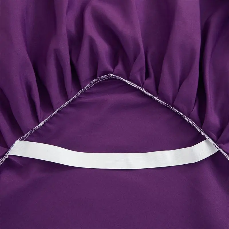 Solid Color Bed Skirt Without Pillowcase, Romantic Bed Skirt, Non-slip Bed Skirt for Bedroom & Guest Room, Bedding Supplies 2