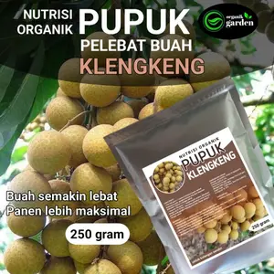 pupuk pelebat buah KLENGKENG | booster nutrisi organik 250 gram Serbuk Tanah Tanaman