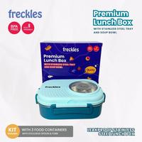 Gambar Freckles Stainless Steel Lunch Box - Kotak Bekal, Tempat Makan Garpu Lauk Sendok Silikon - PINK dari Tosyen Okiedog Kota Administrasi Jakarta Utara 4 Tokopedia