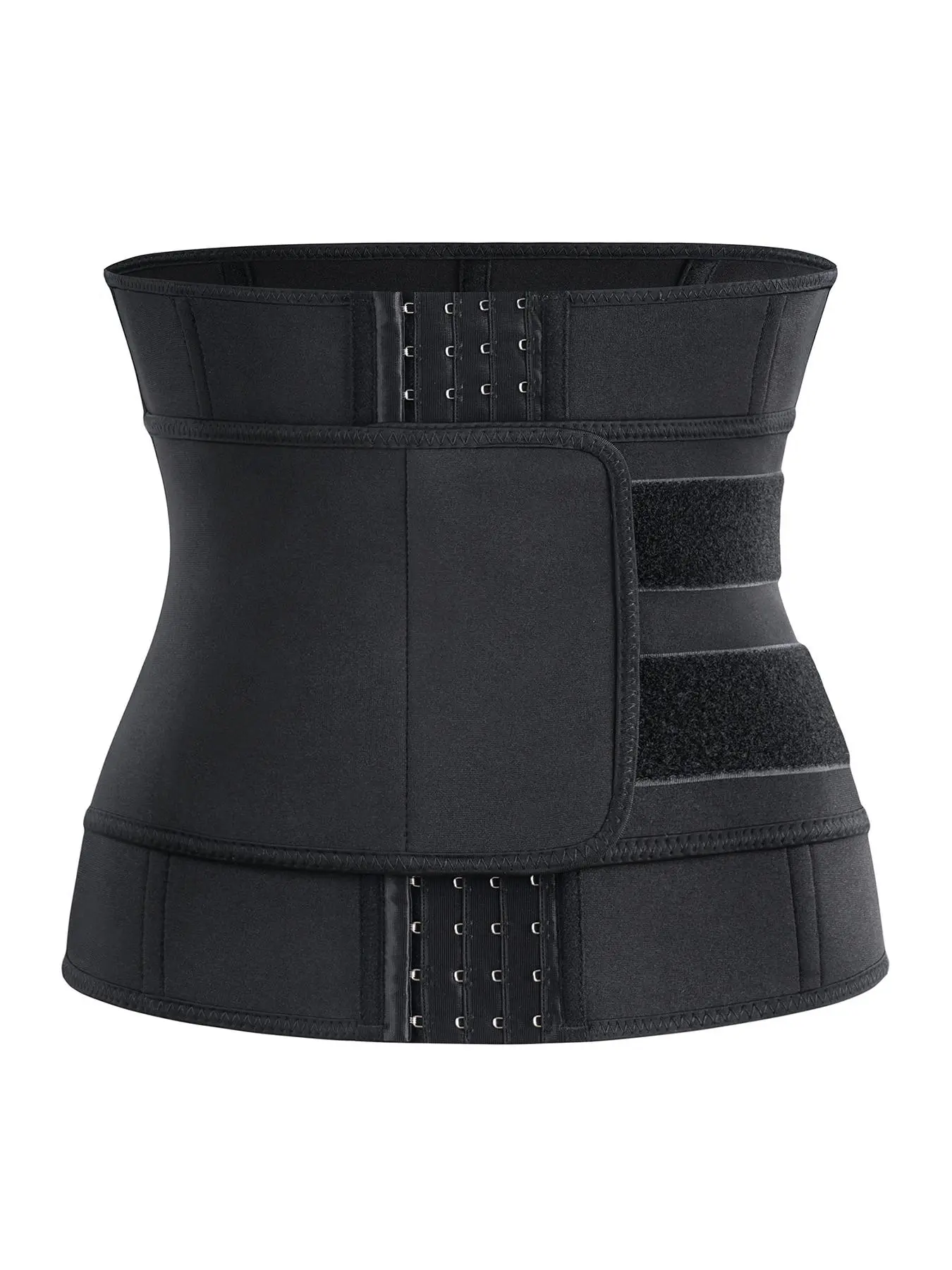 Men's Adjustable Hook & Eye Closure Waist Trainer, High Stretch Waist Cincher, Tummy Control Shaper for Men