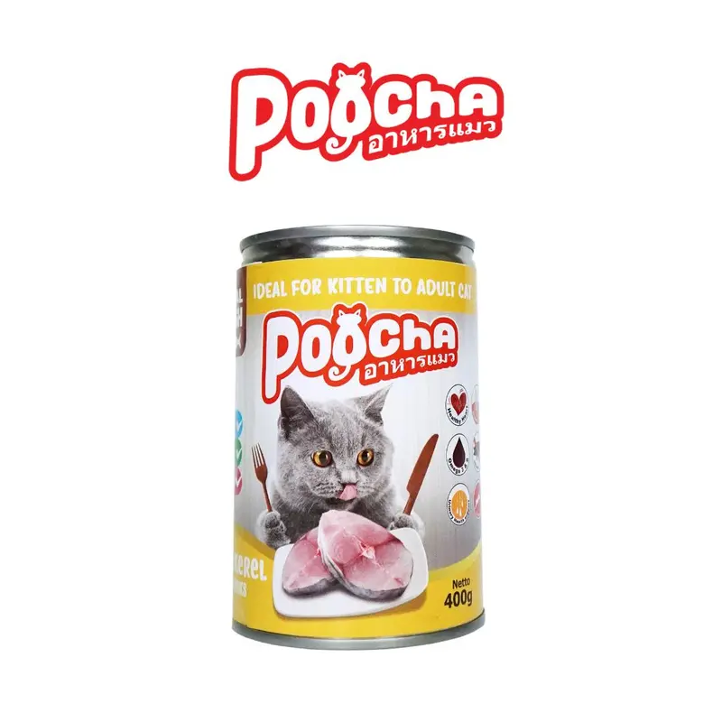 MACKEREL - poocha 400gr promo - makanan kucing - poocha wetfood - For Kitten & Adult Cat. pakan kucing import. pakan kucing tanpa pengawet 0