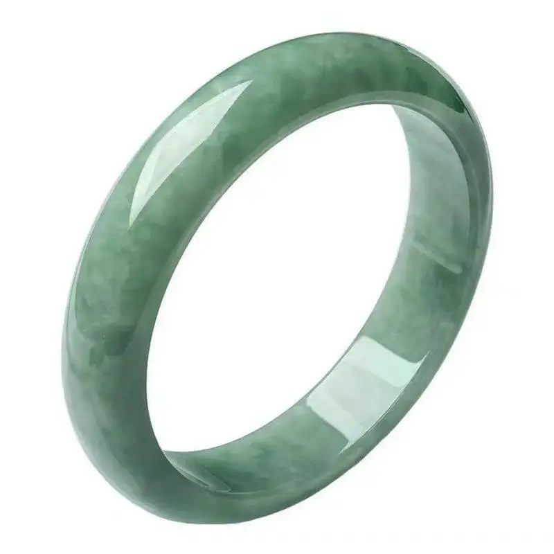 New Real Natural Jade Ice Green Jade Bracelet Original Certified Fashion Jewelry Luxury Girl Bracelet Mascot Holiday Gift