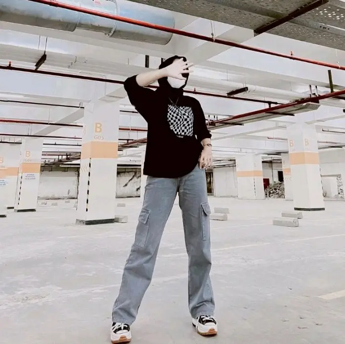 cargo jeans abu highwaist Polos 2