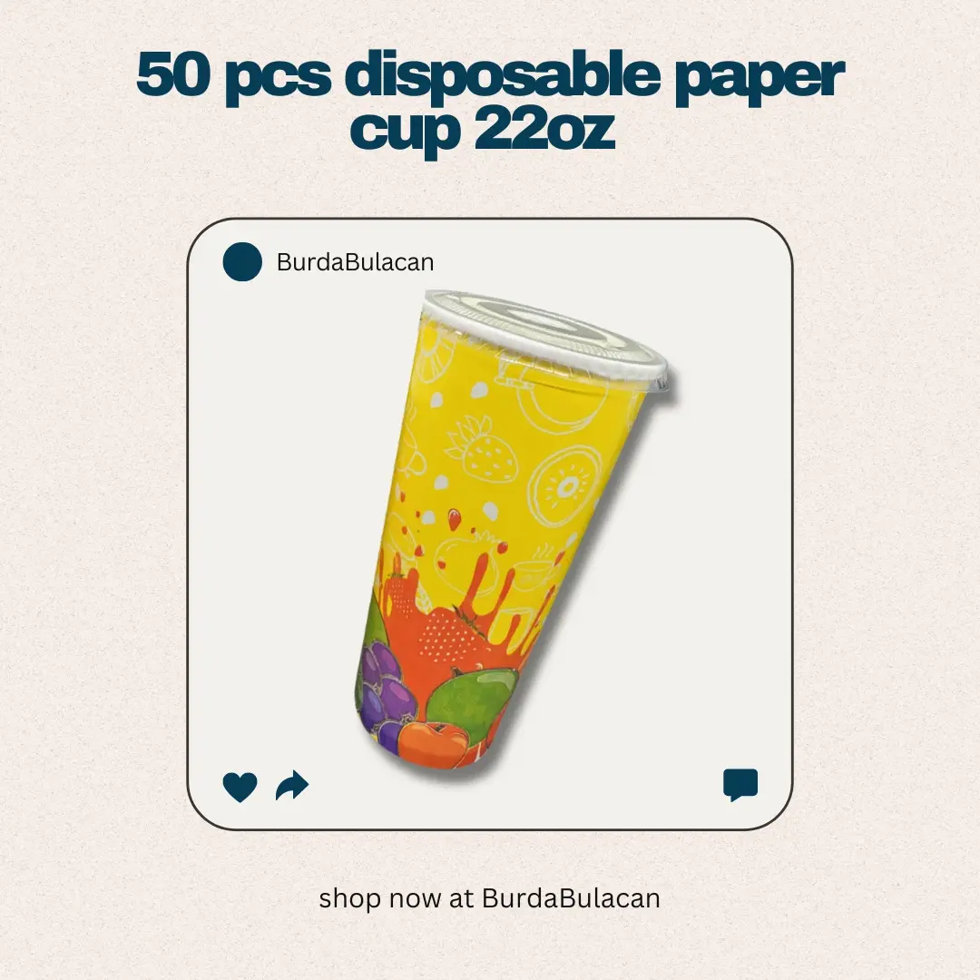 22oz Disposable Paper Cup Printed/Drinking paper cup - TikTok Shop  Philippines