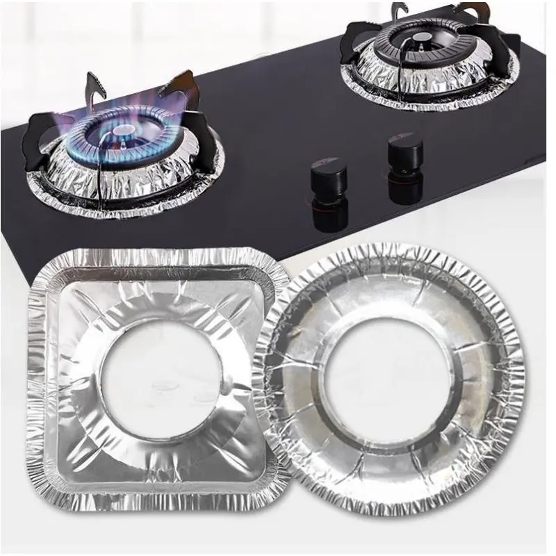 Disposable Gas Stove Aluminum Foil Liner  Burner Oil-proof Cover Pelapis Kalis Minyak Dapur