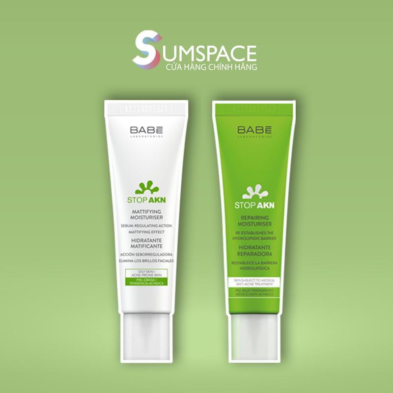 SUM SPACE x KOC CÔNG TY Kem Dưỡng BABE Stop AKN Repairing Moisturiser Dưỡng Ẩm Da Chăm Sóc Da Mụn