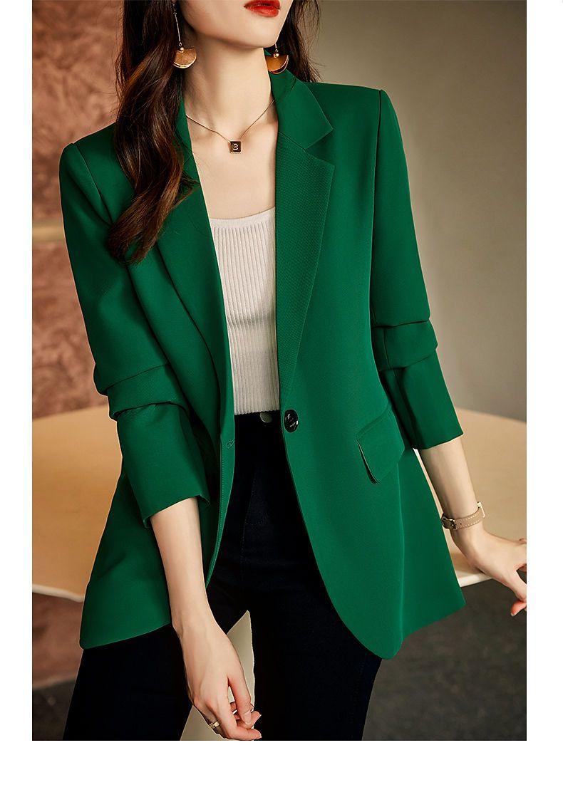 Product Introduction of Áo Khoác Vest, Dành Cho Nữ, Hàng Mới Về Mùa Xuân Năm 2024, Phong Cách Hàn Quốc, Dáng Ôm, Dễ Phối Đồ Dáng Rộng Vừa Vặn, Dài Tay, Áo Khoác Phong Cách Anh Quốc, Áo Khoác Nữ 11