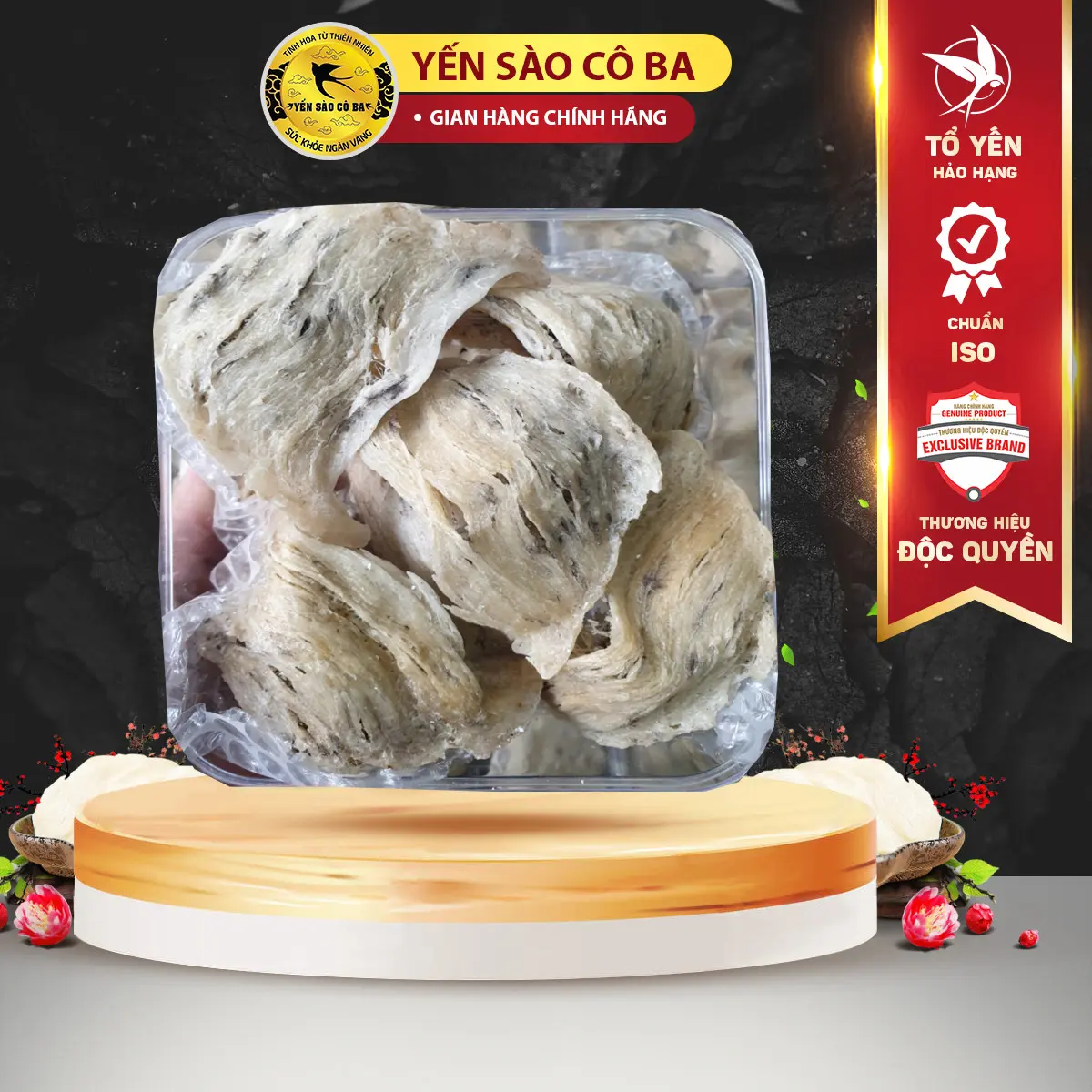 Tổ yến thô bánh mì [hộp 100gr/50gr] + có quà chưng- Yến Sào Cô Ba Food Thức Ăn