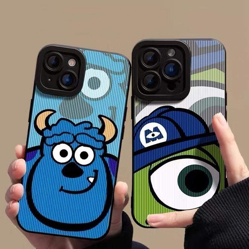Product Introduction of Green Leather Phone Casing for iPhone 11 13 12 14 15 16 Pro Max X XR 16Pro XS MAX 7 8 Plus SE 15Pro max Case Silicone Cute Monster Cartoon Protector Soft Shockproof Cover 23
