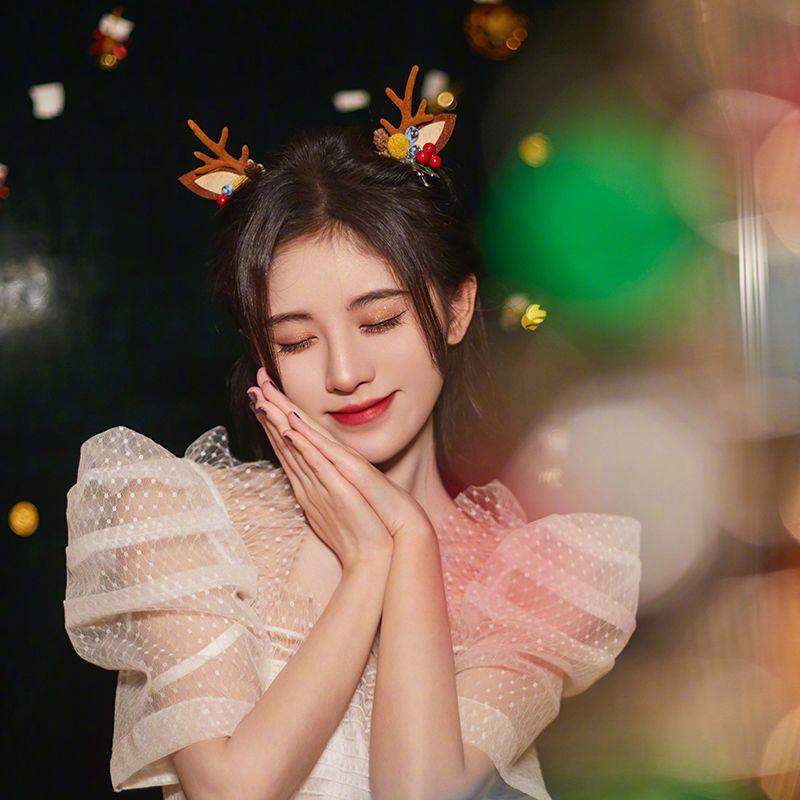 Mũ Cài Tóc Giáng Sinh, Phụ Kiện Tóc Sừng Nai Sừng Tấm Dễ Thương, Kẹp Tóc Cô Gái Kẹp Tóc Màu Đỏ, Thích Hợp Cho Chụp Ảnh, cài tóc Giáng Sinh Cho Trẻ Em 6