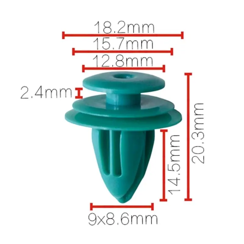 Túi 500 cái chốt nhựa tappi cửa tặng 500 đệm su non chuyên nội thất ô tô Phụ Tùng 3