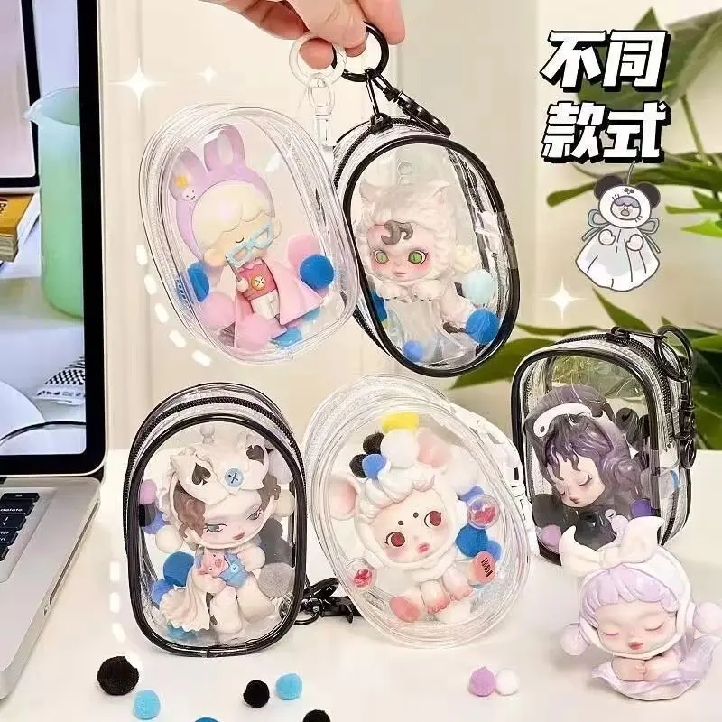 Dimoo Wallet Ready Stock | Transparent PVC Blind Box Storage Bag, Keychain Pouch ...
