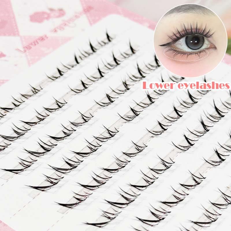 Product Introduction of Lông Mi Giả, 10 Hàng Dung Lượng, Lông Mi Dưới Giả, Cụm Đơn, Lười Biếng, Sợi Nhân Tạo Tự Nhiên, Phong Cách Manga, Chân Thực, Mỹ Phẩm 14