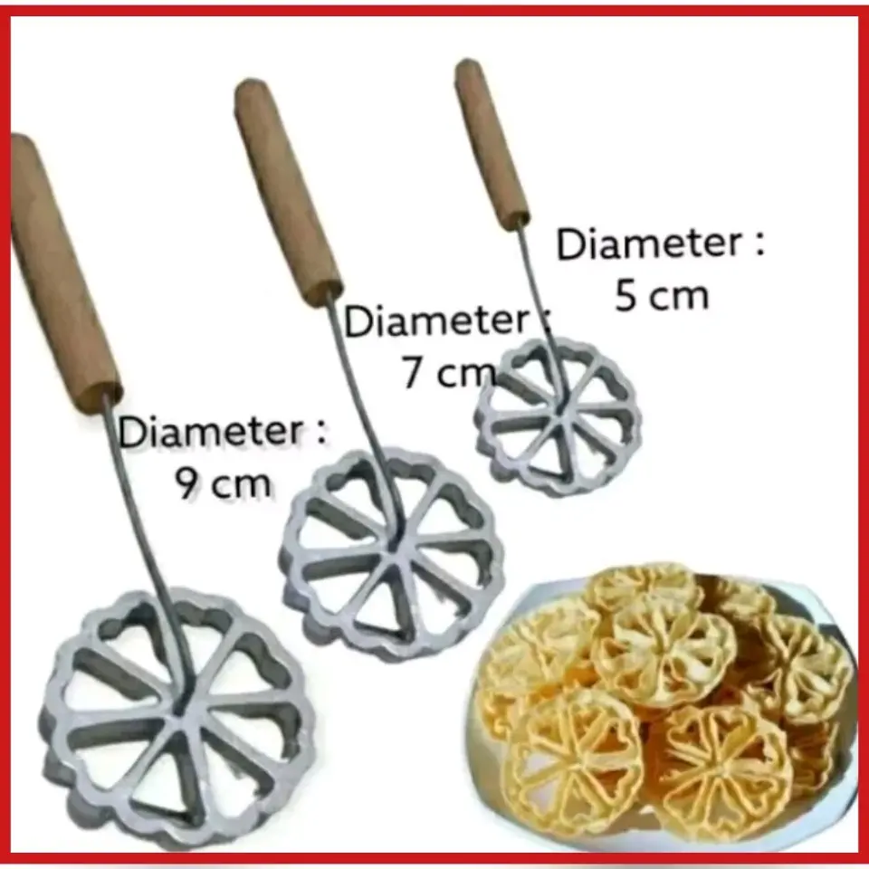 1set cetakan kembang goyang/ 3 ukuran cetakn kembang goyang Kitchenware