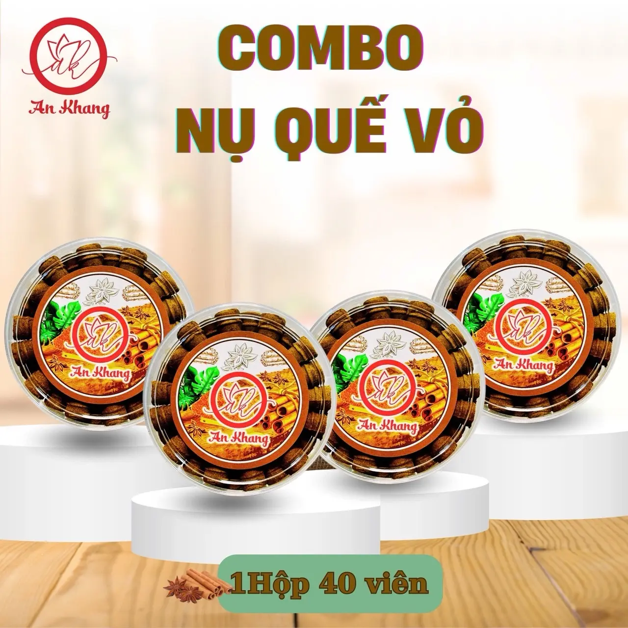 ComBo 4 Hộp Nụ Quế Vỏ An Khang Hương Thơm Dịu Nhẹ Dễ Chịu