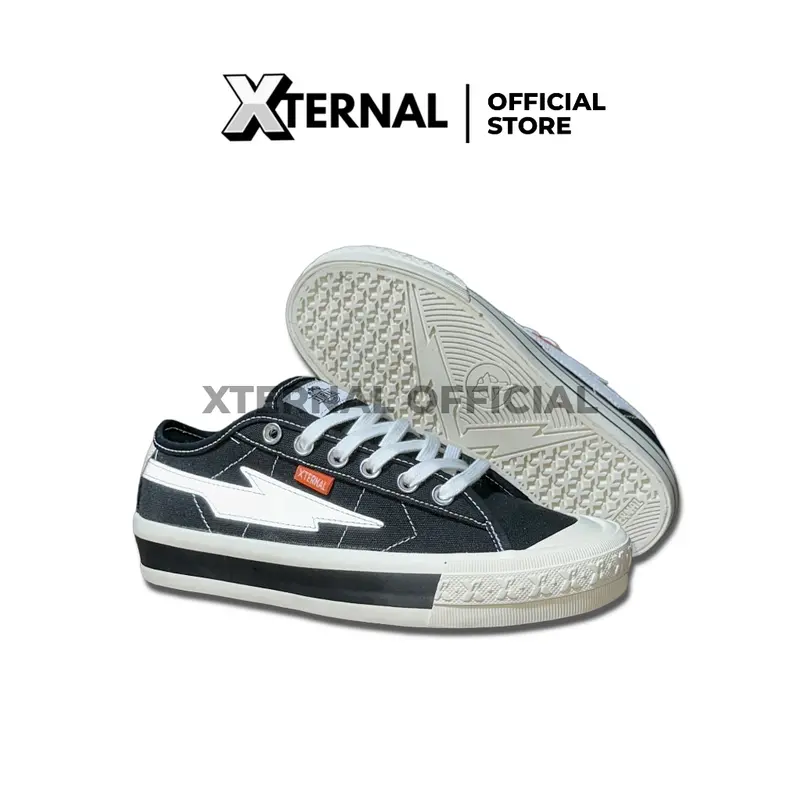 Sepatu Xternal - Sneakers Casual Pria Wanita Mitterns Storm Low White Reflective Original 100% Sneaker Terbaru Kekian 0