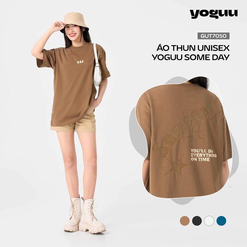 [SALE 70%] YODY Áo Thun Nam Nữ Yoguu Some Day Cá Tính GUT7050