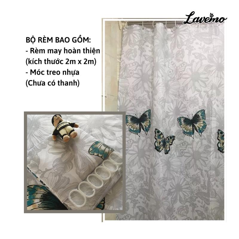 Product Introduction of Rèm Phòng Tắm Chống Thấm Nước Đẹp 100% Polyester Họa Tiết Bướm Sang Trọng HT-BUOM 52