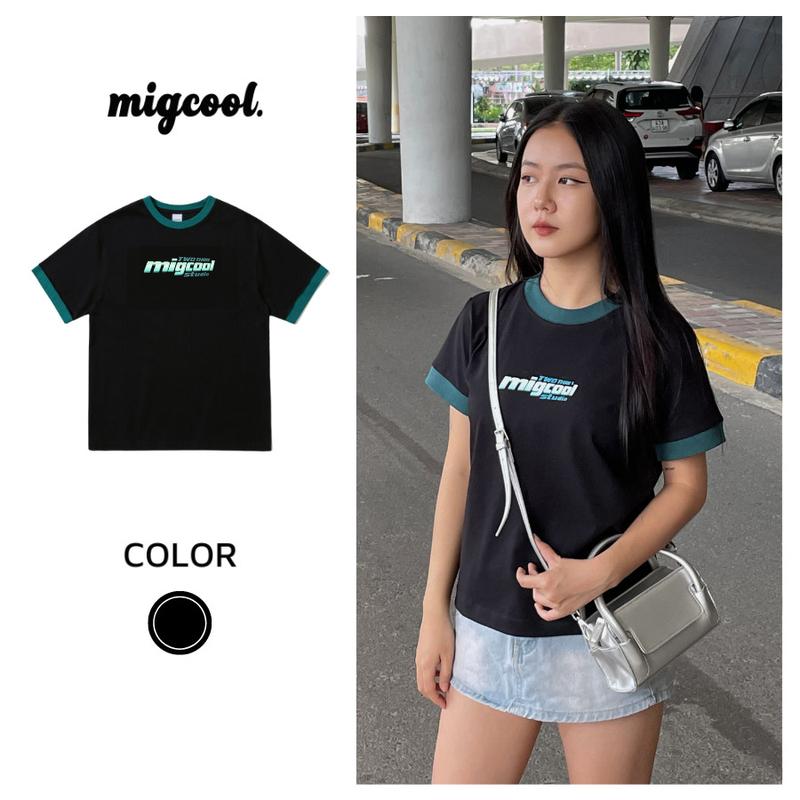 Áo Baby Tee ITALIC X MIGCOOL, áo thun nữ 100% cotton co dãn 2 chiều NEW 2023 By Migcool IT01
