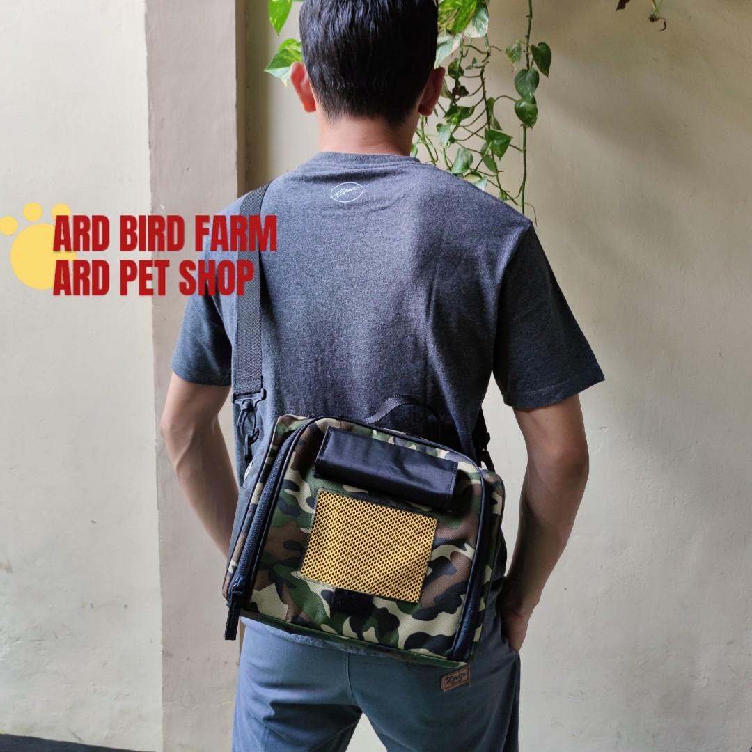 PREMIUM Travel Cage Kandang Untulan dan Tas untulan COD Burung Lovebird ...