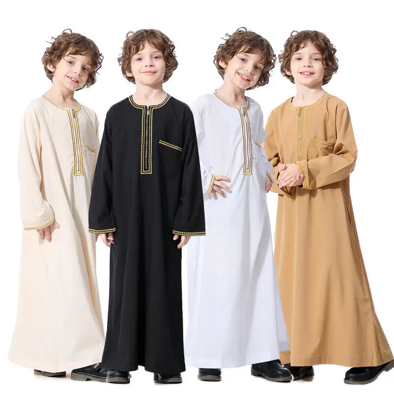 Muslim Boys Clothing Middle Eastern Youth Boys Robe Children Boys Muslim Robe Boy Thobe Thawb Caftan