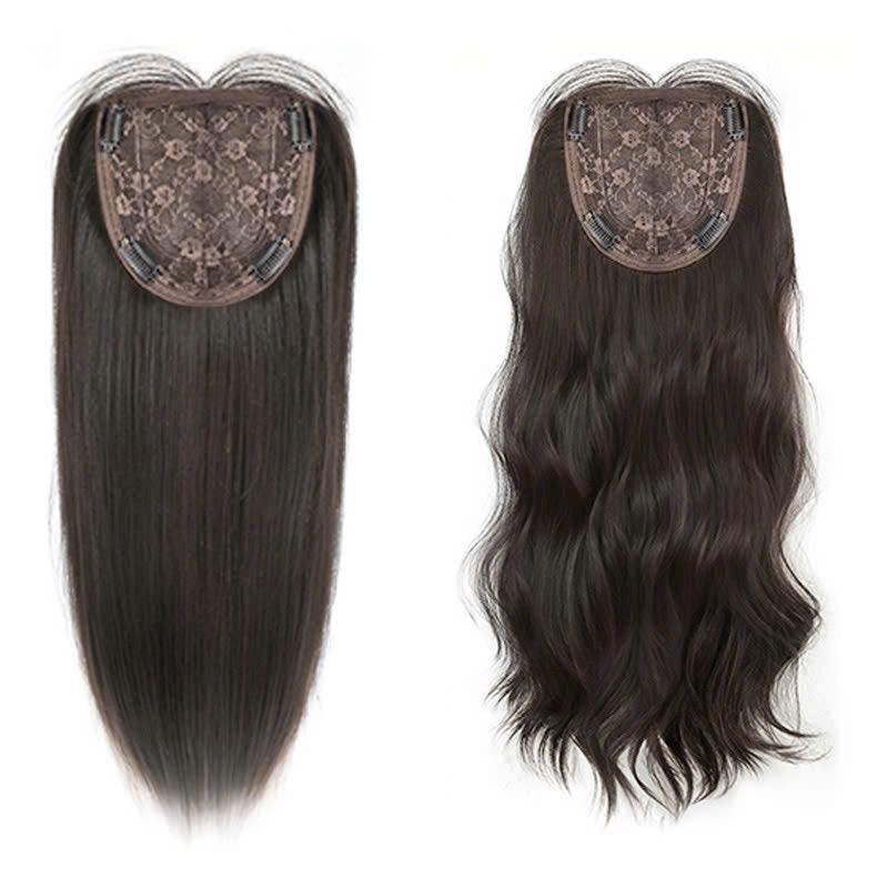 Phủ nữa đầu mái thưa dệt kim 5DDK, tóc tơ nhật cao cấp, thiết kế mới ko lộ, ko nặng, wig, phủ hói, phủ bạc, che hói, che bạc, làm dày tóc, tóc giả,