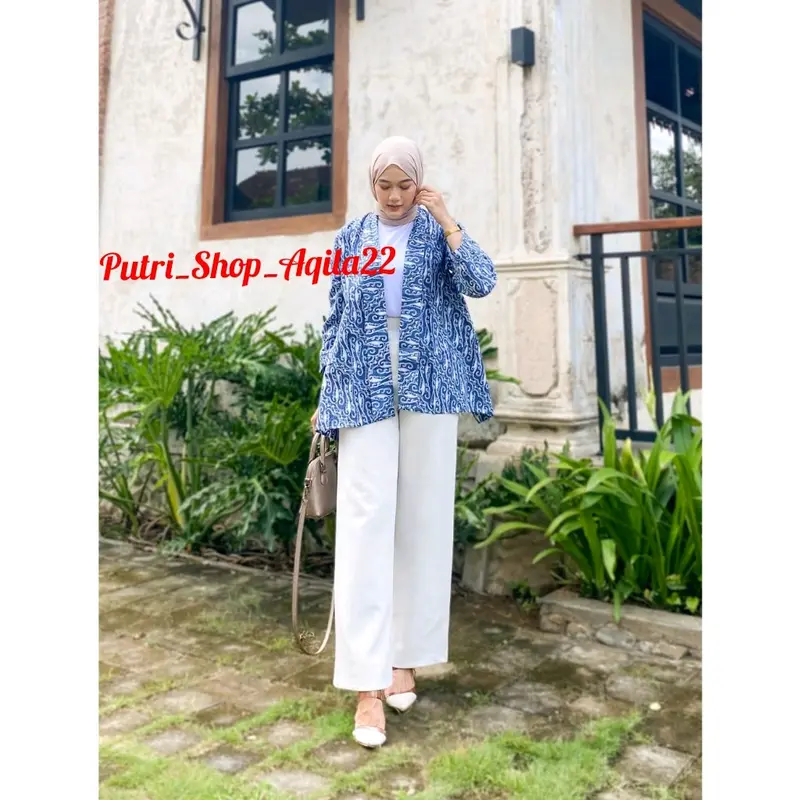 cardigan batik baju batik outer batik terbaru 3