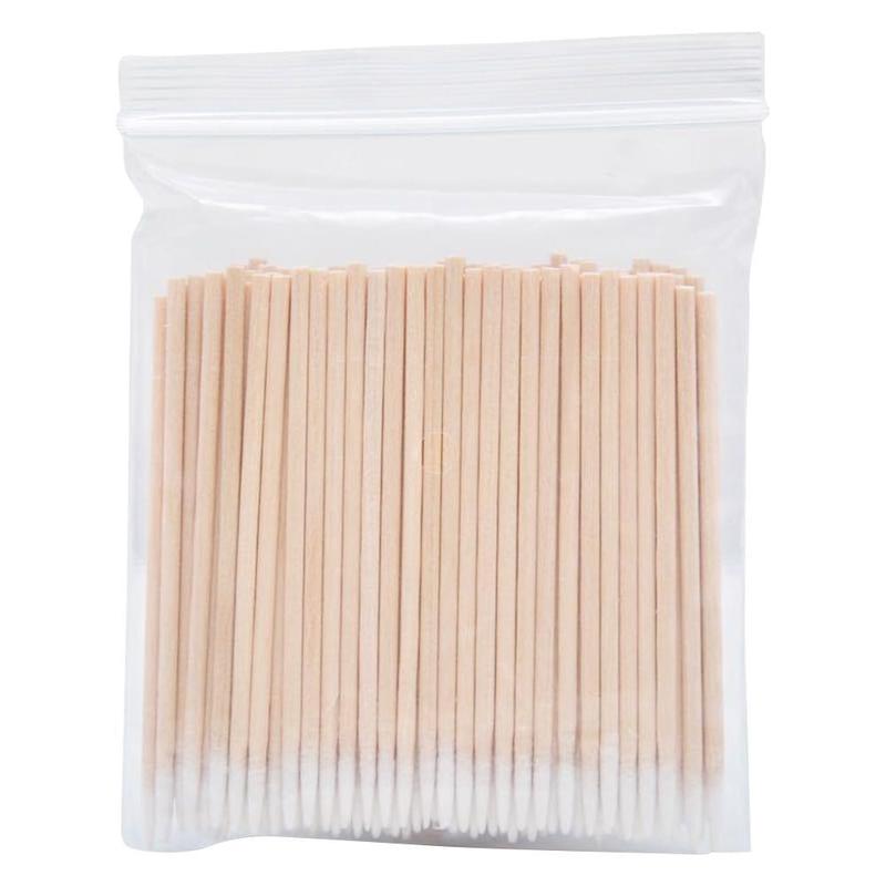 Product Introduction of 100 Pcs Of 7CM Semi-Permanent Tattoo With Pointed Beak Single Head Swab For Eyebrow Tattoo Mist Eyebrow Bleaching Lip Small  Swab Cosmetic  Stick Kapok Stick 11
