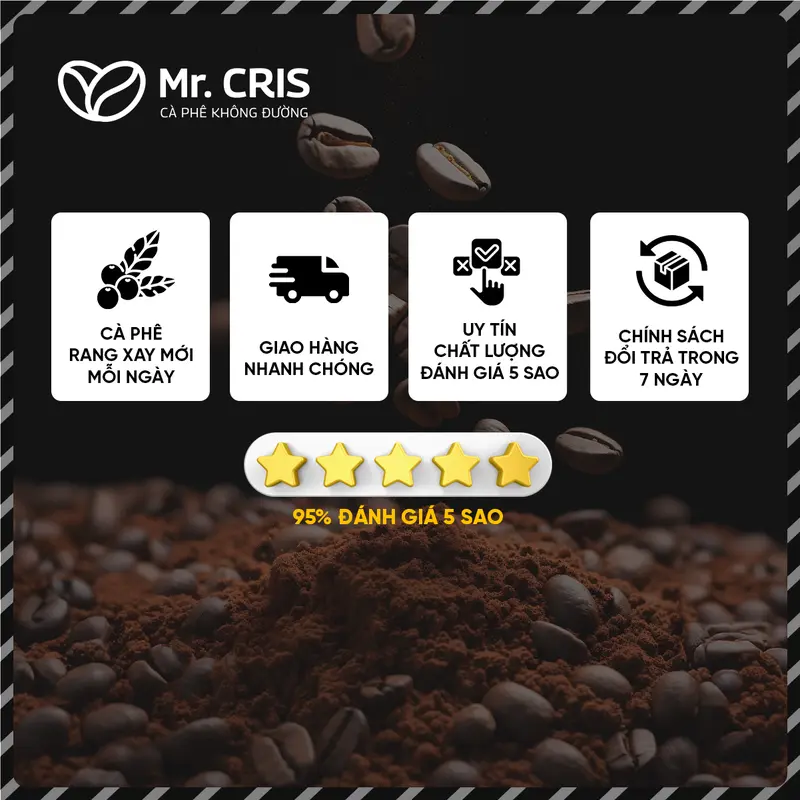 SỐ 3. MR.CRIS - Cà phê Coldbrew túi lọc Arabica Cầu Đất - Tiện lợi cho người bận rộn 20 túi x 12gr Cafe Coffee cafephin   white nescafe  white 4