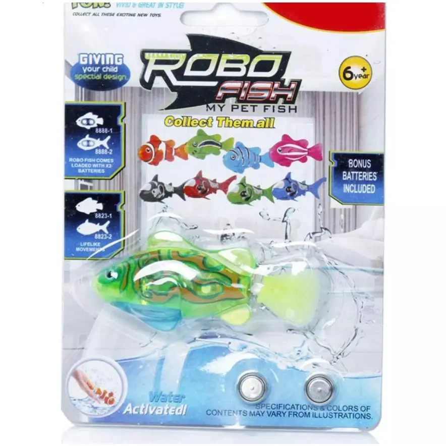(Msia Ready stock)Swiming fish toys Robo fish with light toys Gift