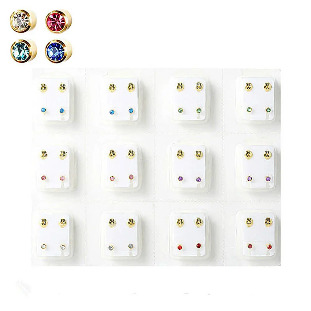 ear stud earrings ear medical 12 pairs piercing tool surgical steel surgical steel ear studs for women men medical earrings for piercing 12 pairs of
