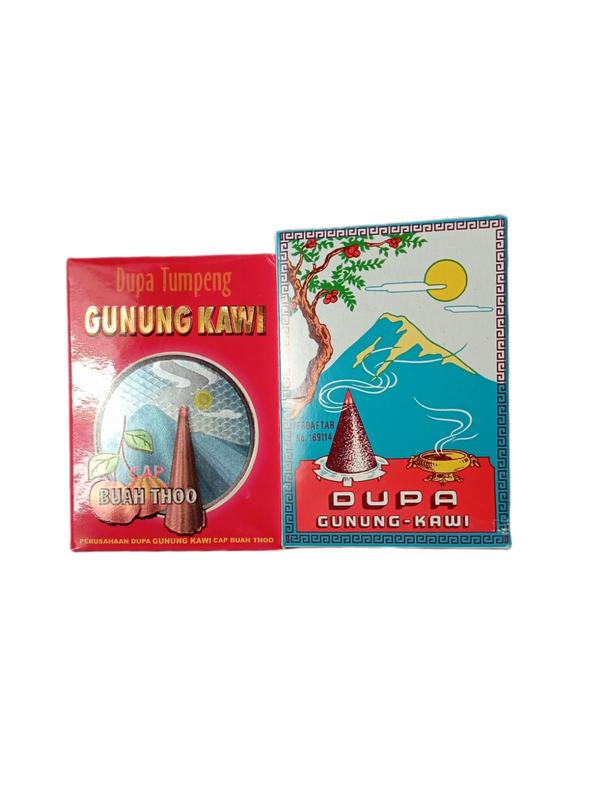 Dupa Kerucut Gunung Kawi merah dan biru 2