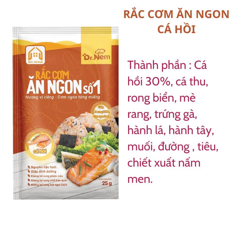 [Quà tặng thêm] 2 gói Rong Biển Rắc Cơm Ăn Ngon Dr Nem cho bé bổ sung dinh dưỡng, Gia vị rong biển Ăn Vặt Food Thức ăn 6