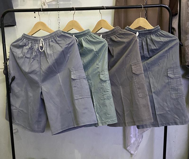 Product Introduction of 100k Dpt 5Pcs Celana Kanvas Semi Jeans Kolor Harian Santai Abu Cargo Karet Melar Nyaman Lembut Casual Pria 2