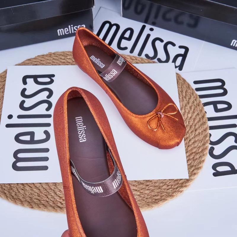 Product Introduction of Mellisa Melisa Bowknot Closed Toe Ballet Shoes Niche French Evening Style Grandma Shoes Beach Shoes Women's Single 9