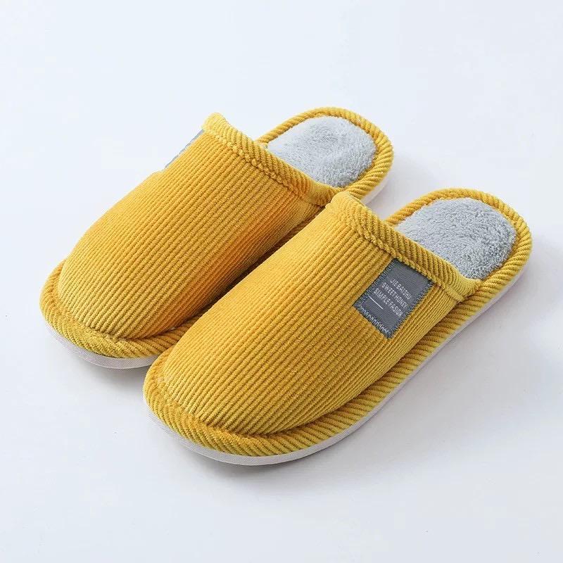 Product Introduction of รองเท้าใส่ในบ้าน รองเท้า สลิปเปอร์  พื้นยาง กันลื่น slipper สีพื้น (JIE) 4