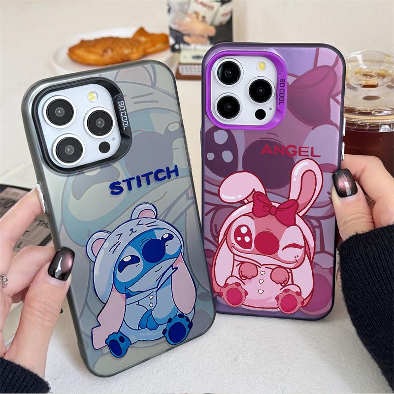 Sarung Telefon, Reka Bentuk STITCH dan ANGEL, Serasi dengan Infinix ...