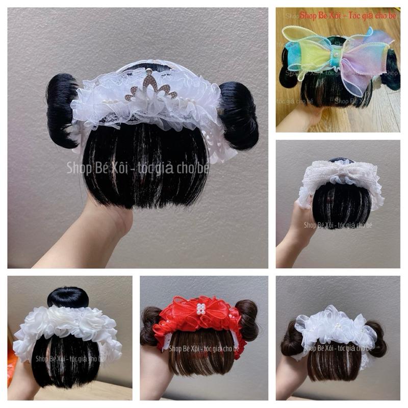 [30mẫu] Băng đô tóc giả bé gái, turban tóc giả cho bé, băng đô tóc giả cho bé KT Phụ Kiện Tóc