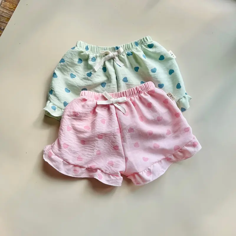 Quần đùi bèo chất đũi mềm mát cho bé gái(3-15kg) 3