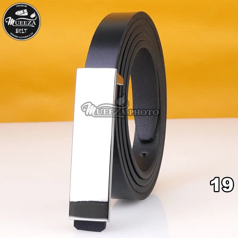 Ikat Ban Pinggang Wanita Cantol Fashion Kulit PU Gasper Sabuk Cewe Womens Belt 1.5MBIAN 1.5cm B Silver Aksesoris 5