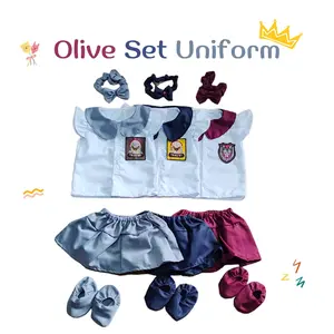 Olive Setelan Seragam Bayi Perempuan 0-12 Bulan Nyaman