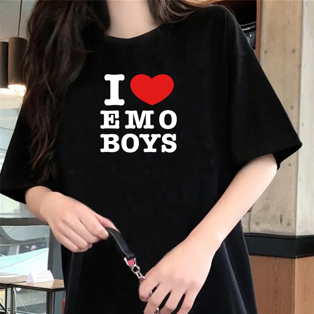 i Love My Girlfriend tshirt women Y2K top girl streetwear anime clothes