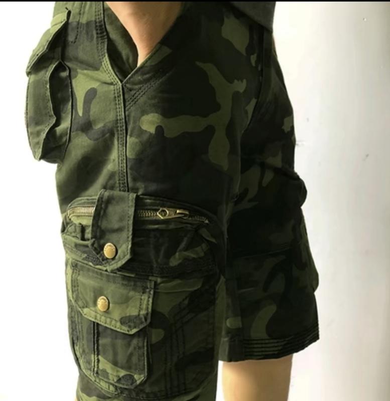 Quần Shot Túi Hộp Kaki Rằn Ri Lính Nam Trẻ Trung Năng Động Có Túi - Menswear quan ngon _ quần cargo camo