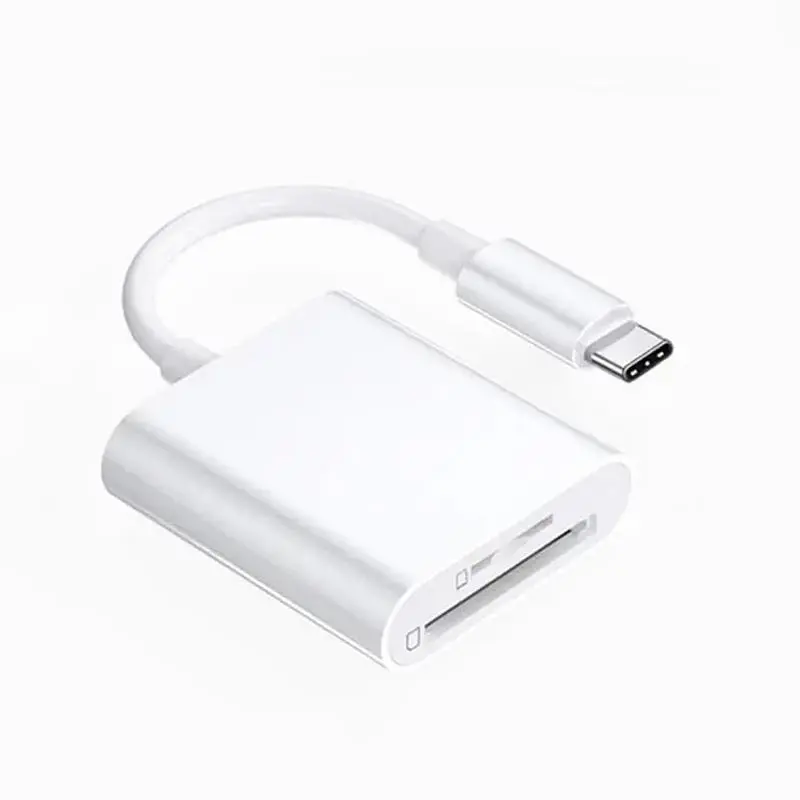 2 In 1 Type-C Card Reader, USB-C SD TF Card Adapter, Portable Multi-functional Card Reader For Mobile Phone Laptop 5