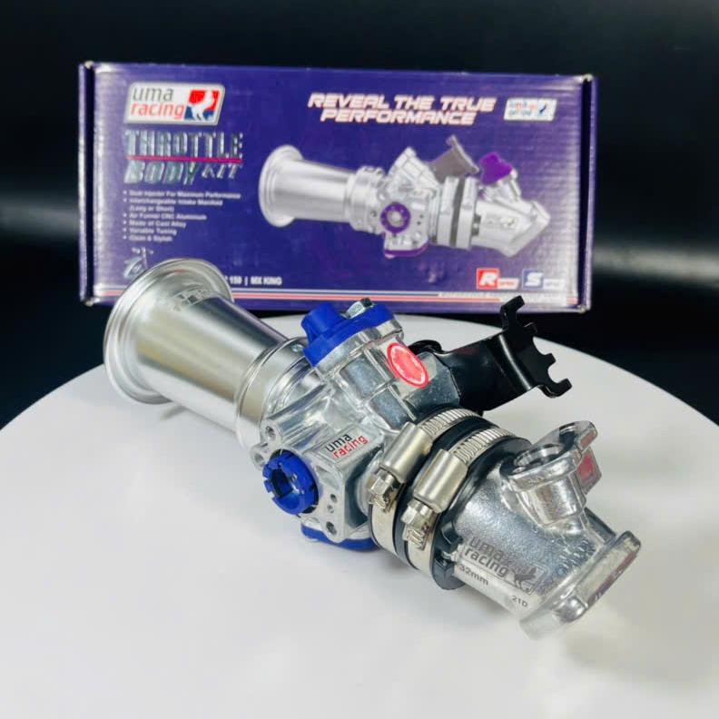 Họng xăng 2 kim UMA racing cho xe Exciter 150/155 mẫu v2 phụ kiện