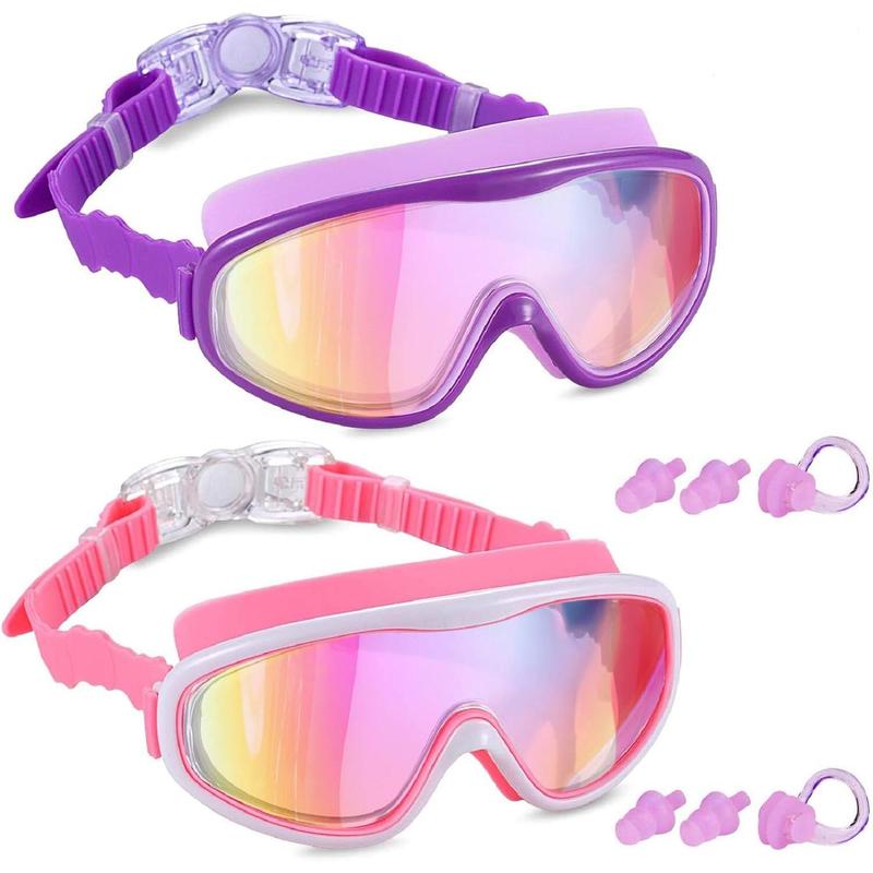 2 Pack Kids Swim Goggles, Swimming Glasses for Children from - TikTok Shop