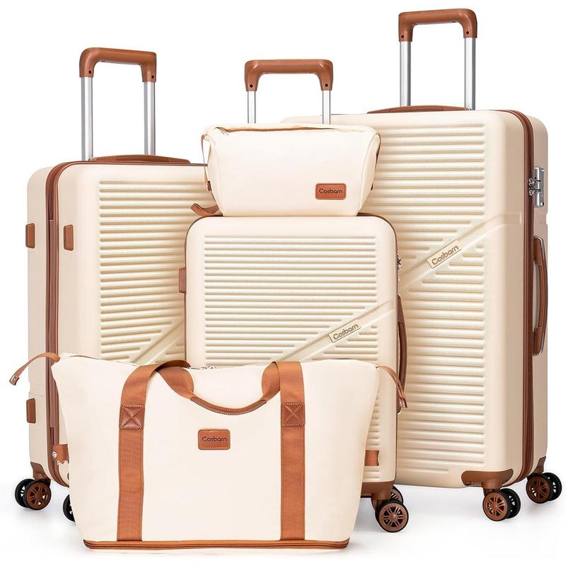 Cosbarn 5-Piece Luggage Set – 28/24/20 Inch Hardside Suitcases
