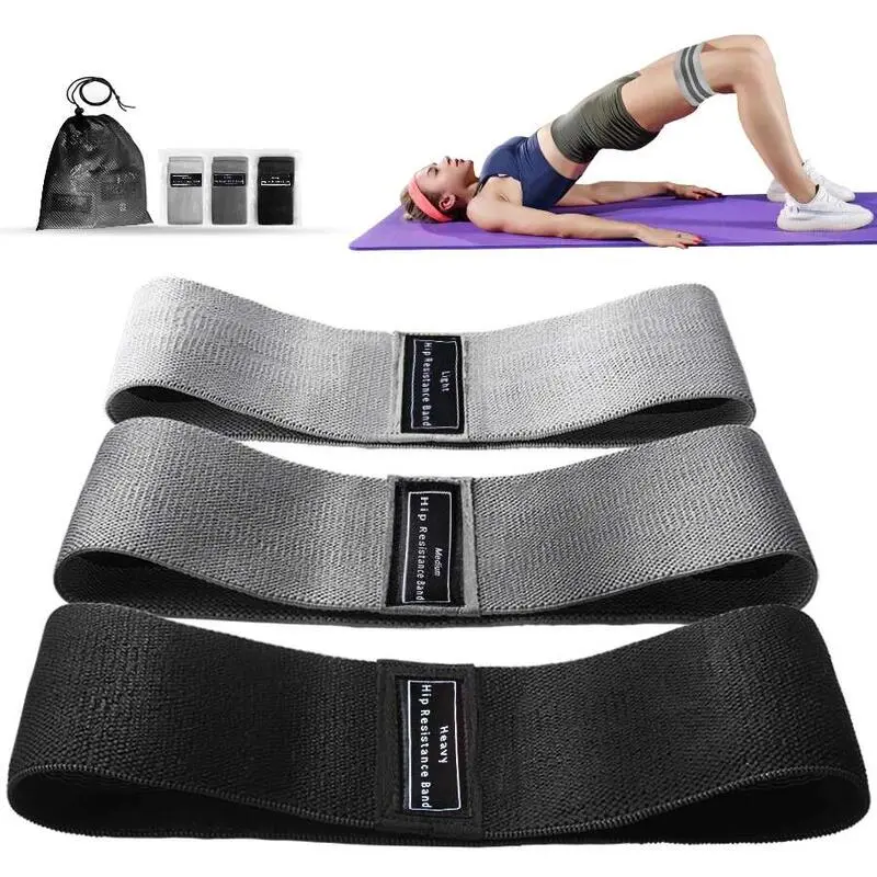 Fabric Resistance Hip Booty Glute Thigh Elastic Workout Bands Squat Circle Stretch Fiess Strips Loops Yoga Gym Equipment